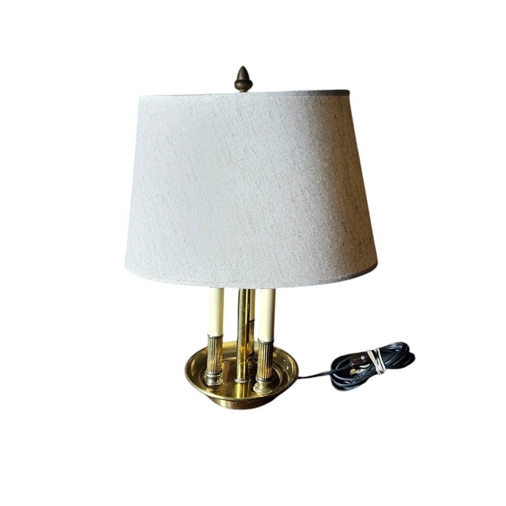 Elegant Gold and Cream Table Lamp